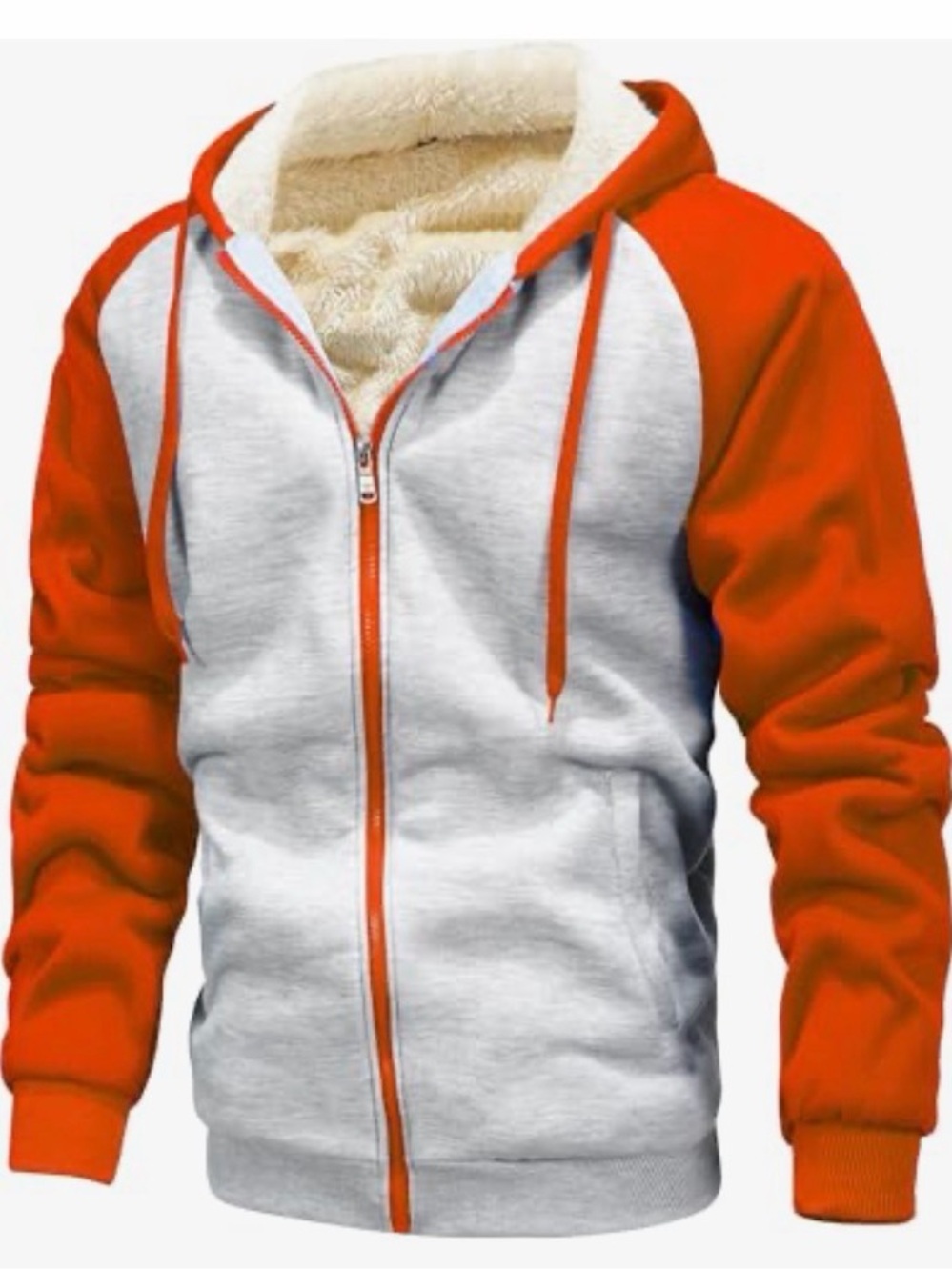 Heavyweight, Fleece Lined, Full Zip Men’s Hoodie. Size XXL